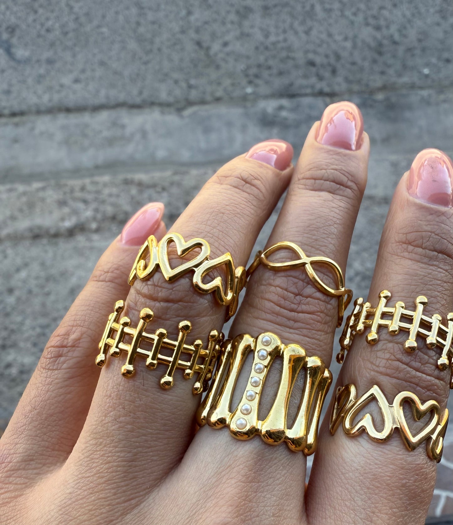 Anillo corazones