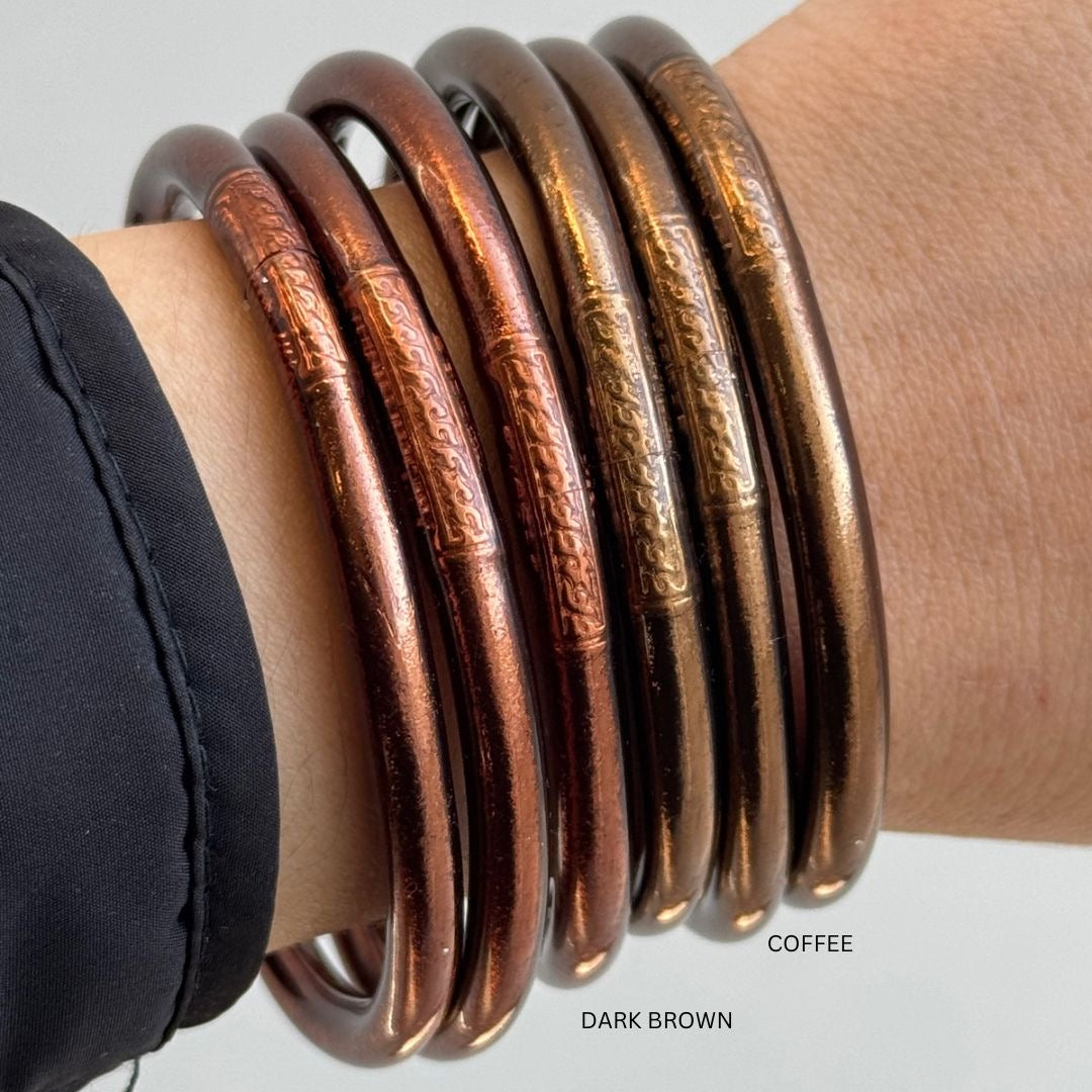 Dark Brown Single Buddha pulsera