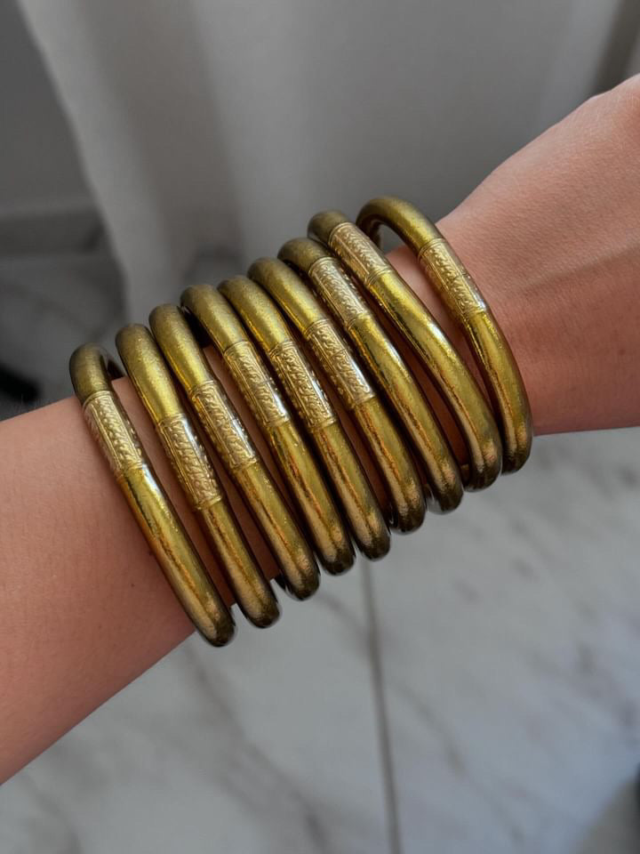 Antique gold buddha thick