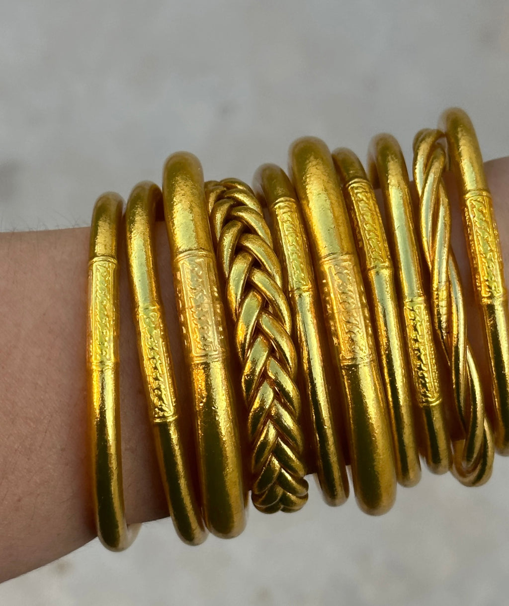 Gold thick single buddha