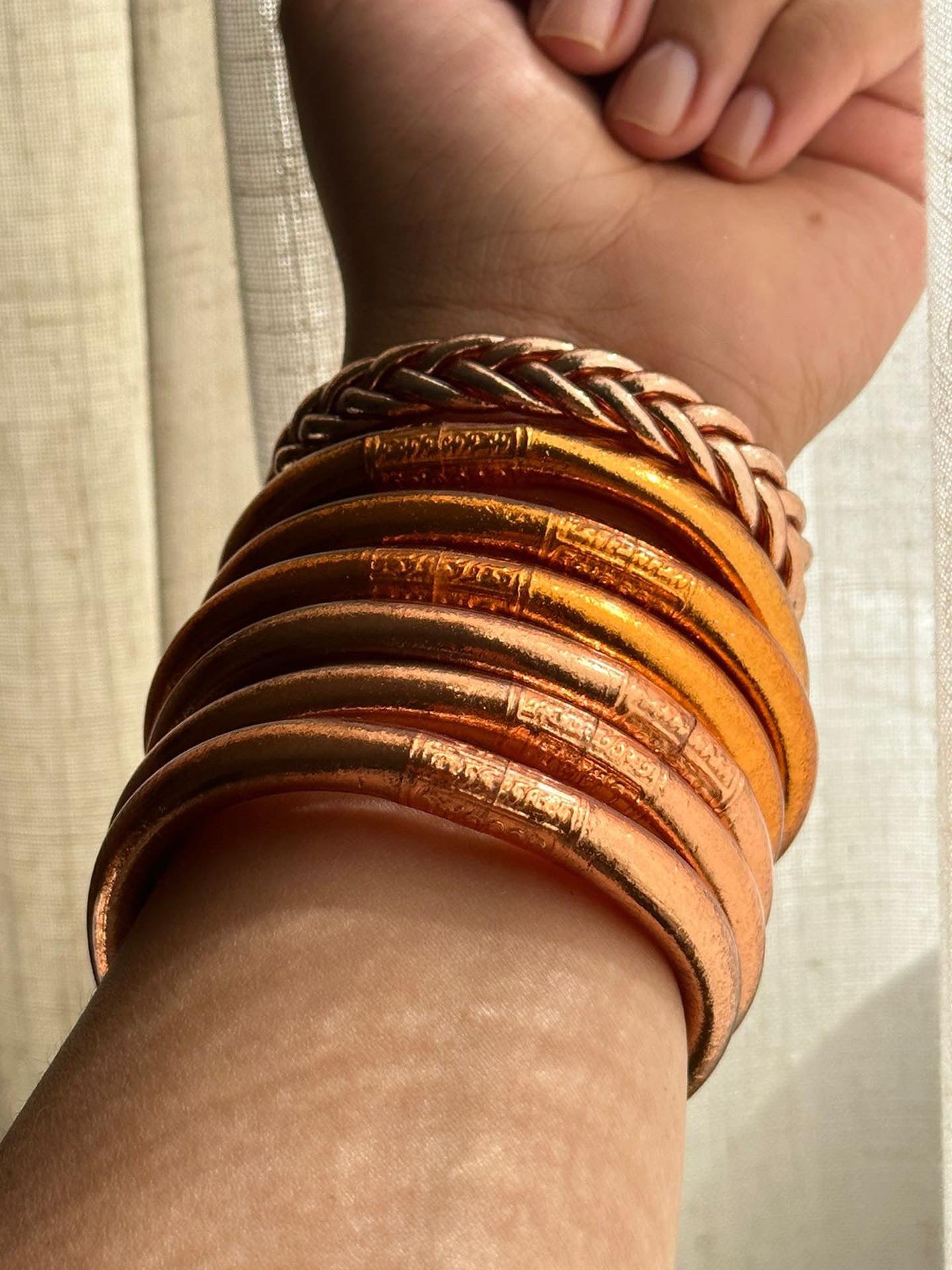 Copper thick single buddha