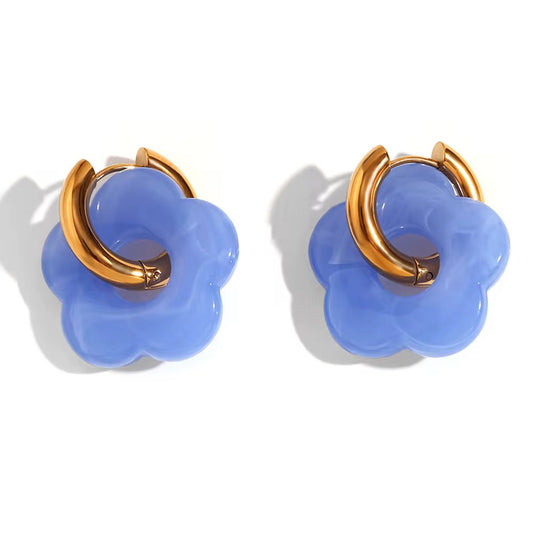 Aretes Fiore Blu