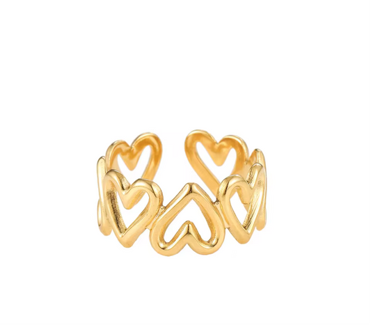 Anillo corazones