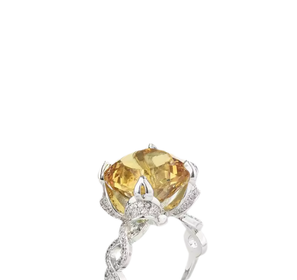 Anillo Citrine Sun