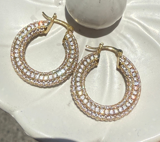Aretes Chunky Pave