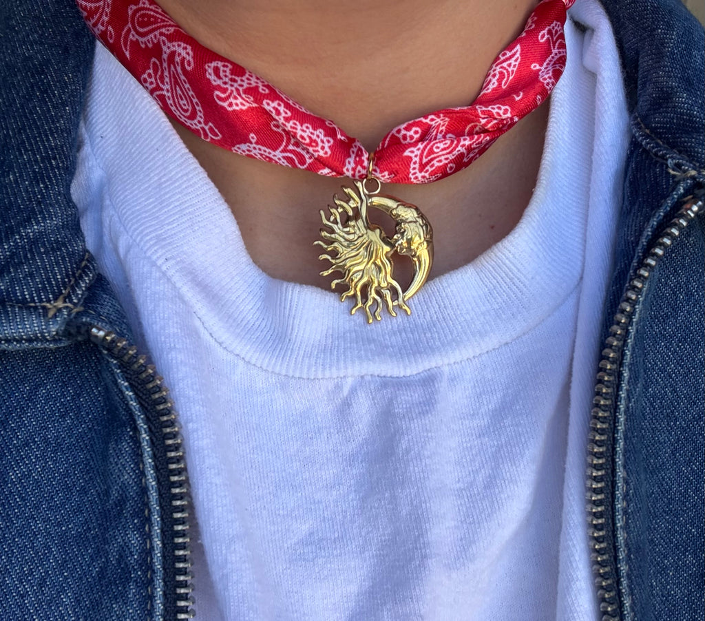 Collar azteca rojo
