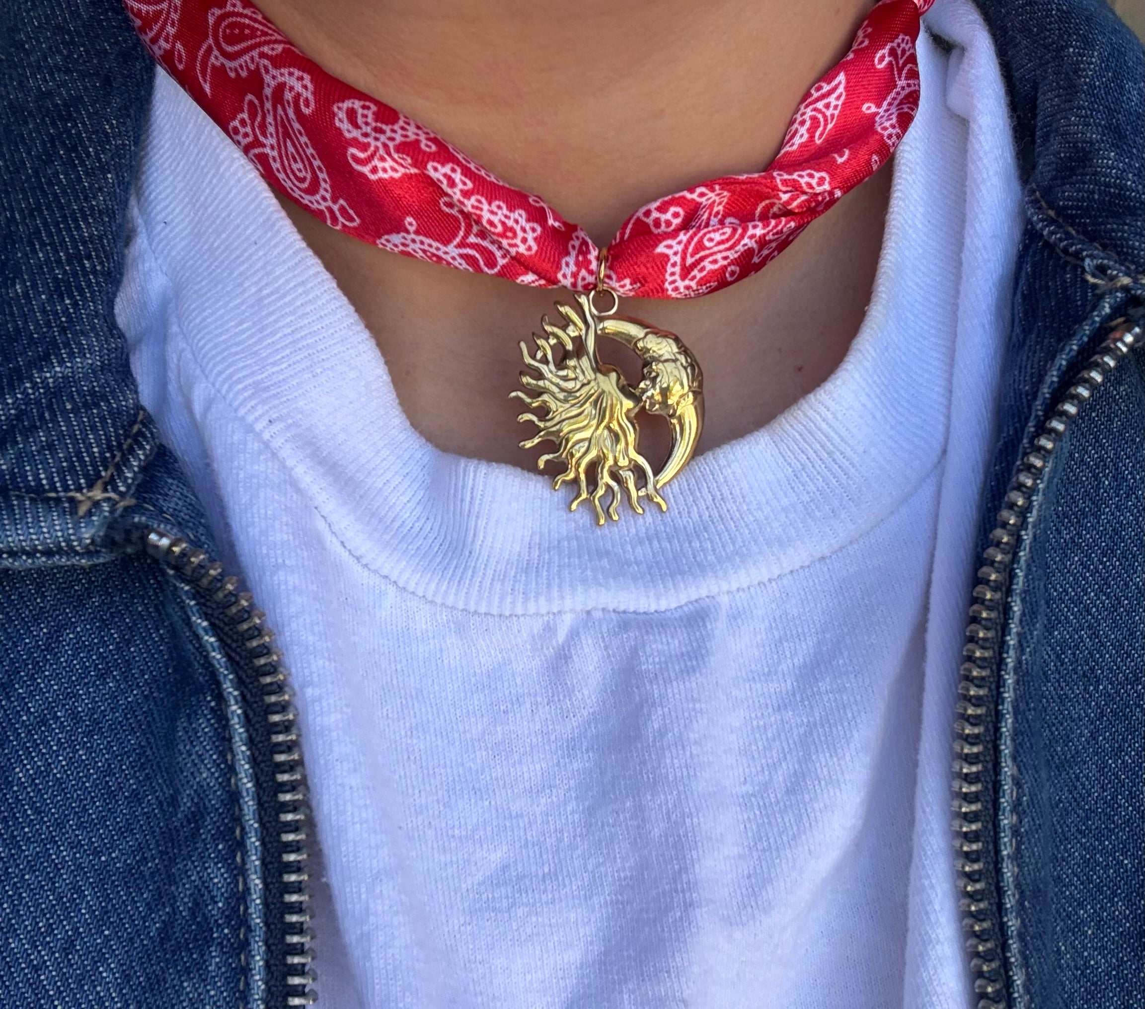 Collar azteca rojo