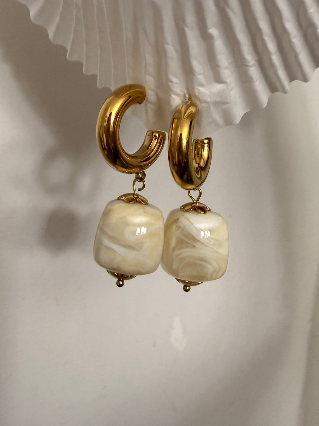 Aretes Porcelain Drops