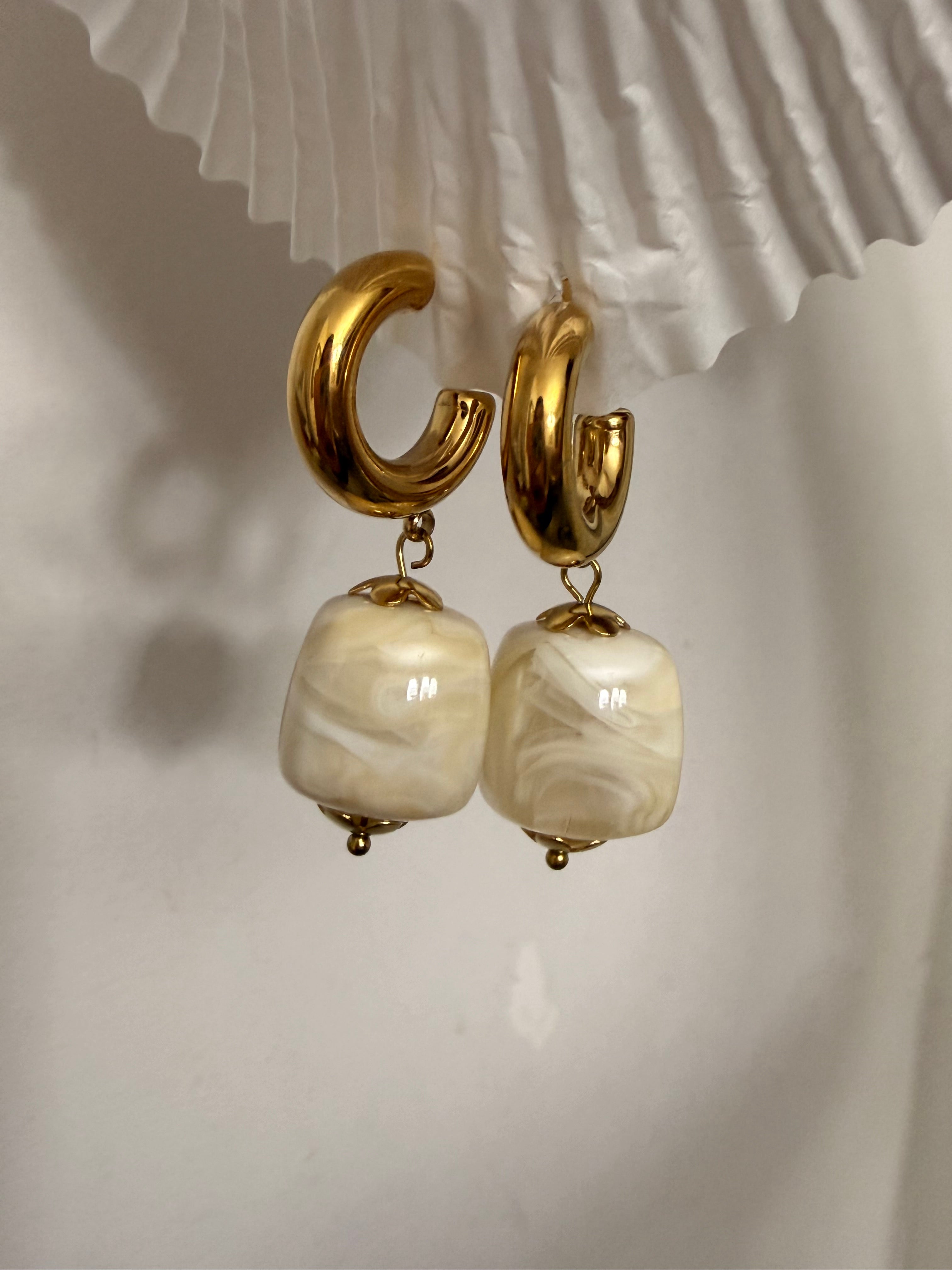 Aretes Porcelain Drops