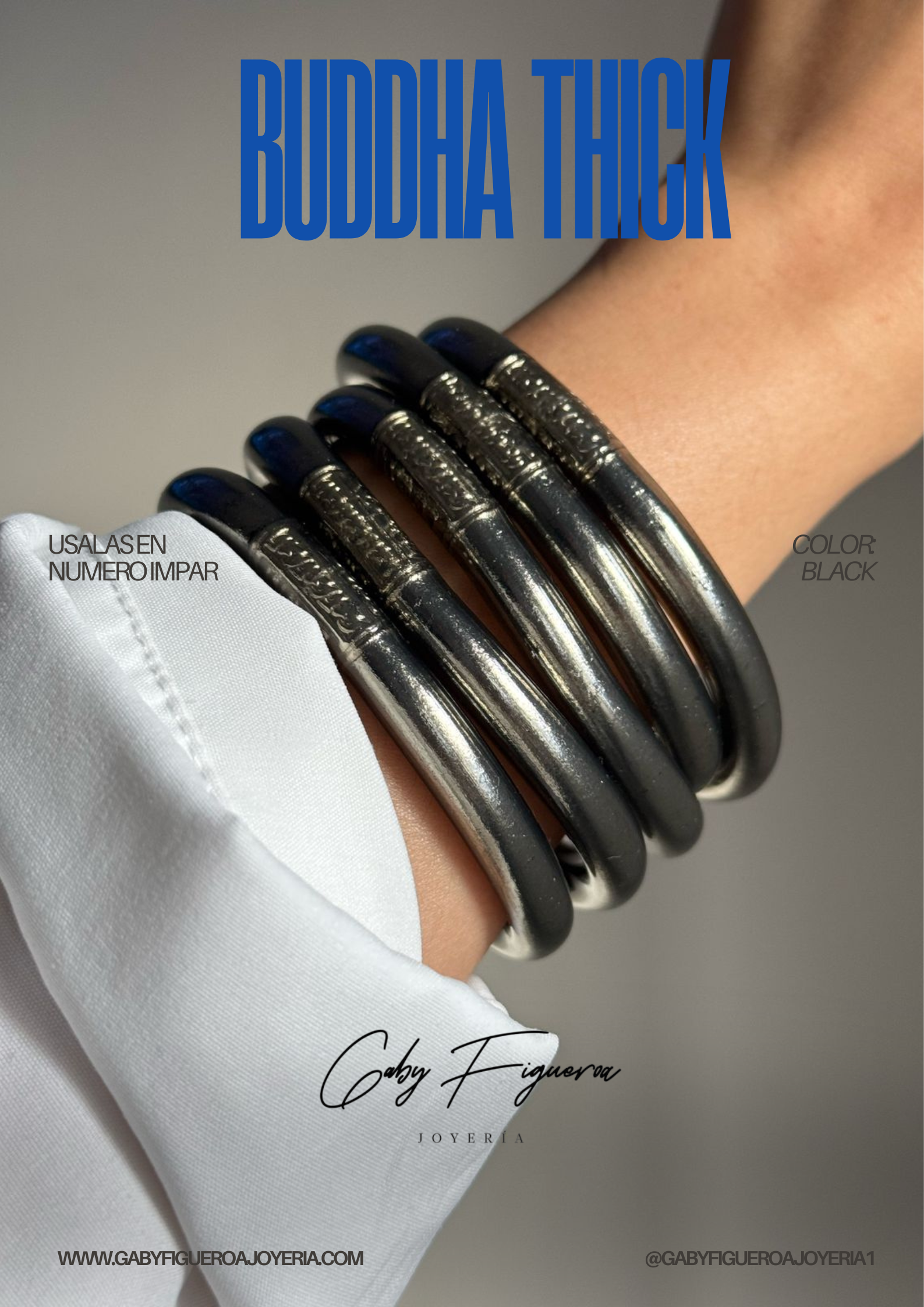 Black thick single buddha