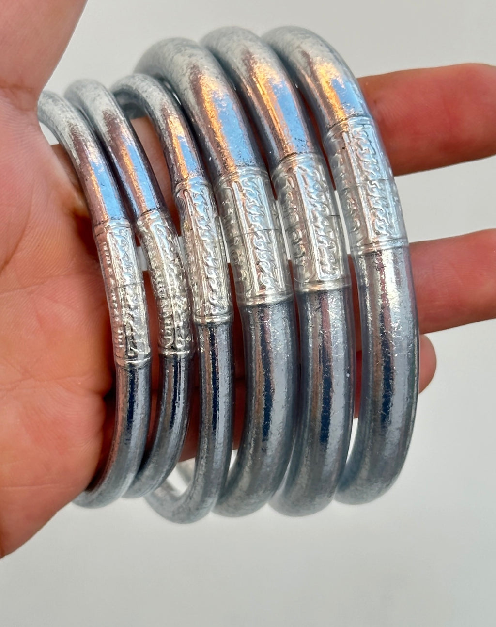 Silver thick single buddha