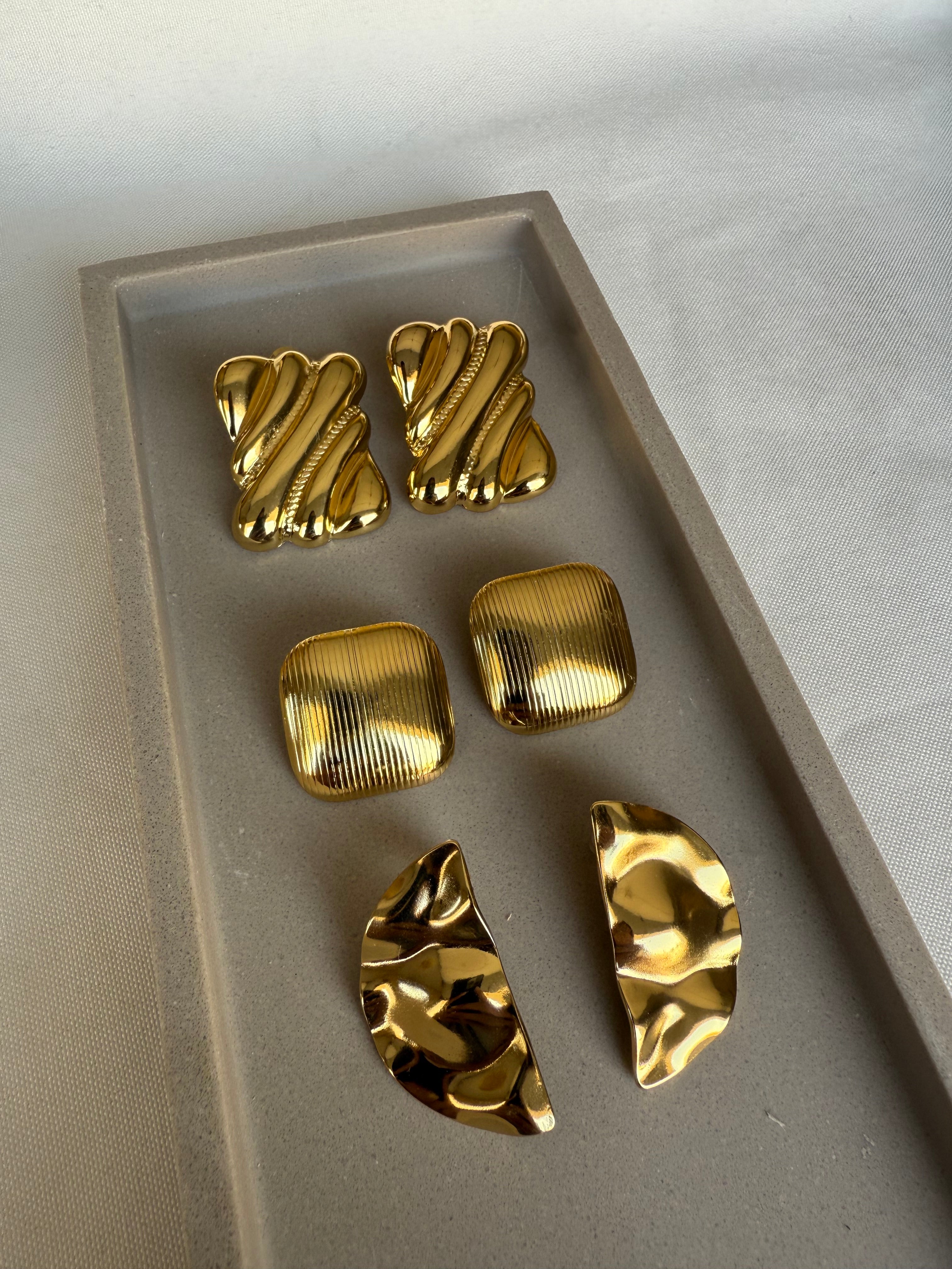 Aretes stud Square