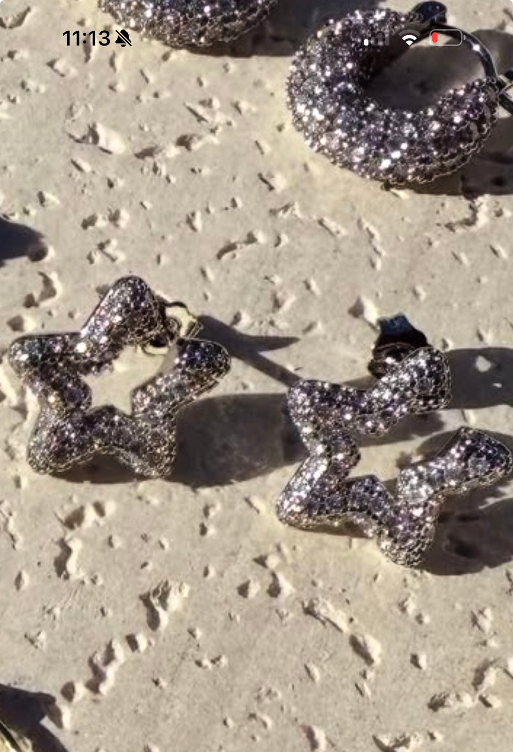 Aretes silver star