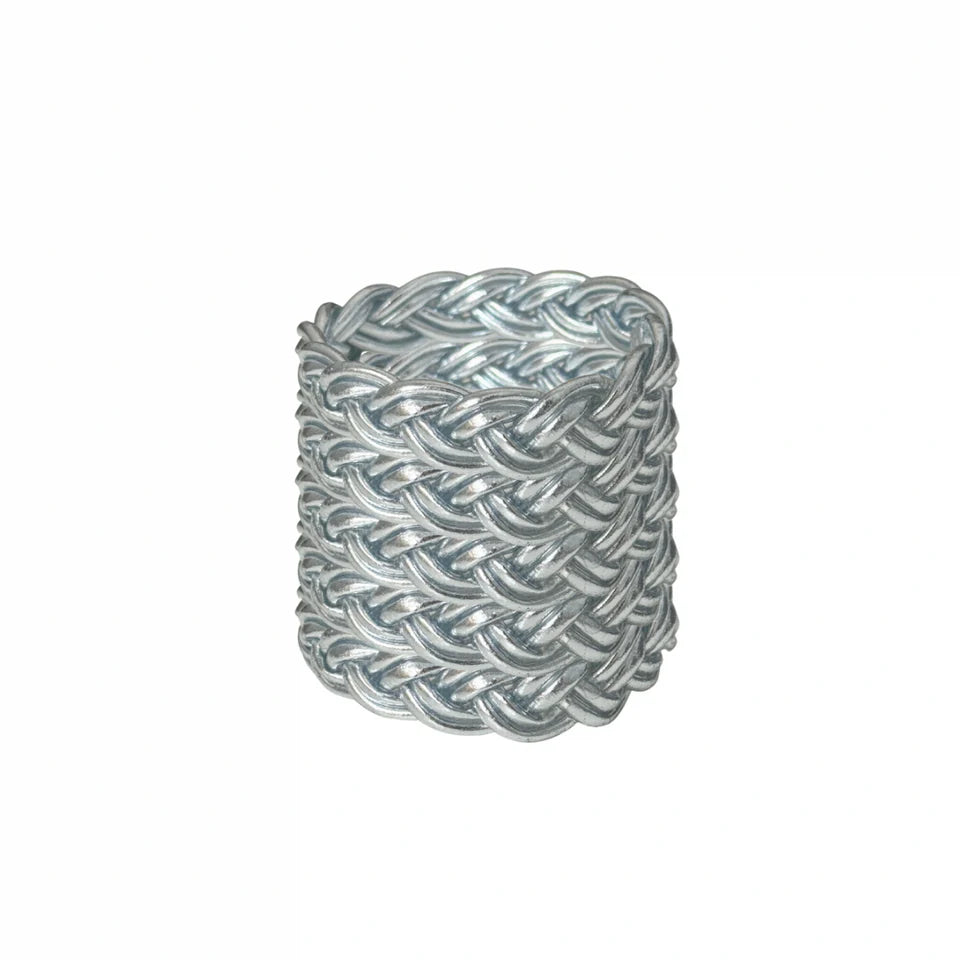 Silver doble braid