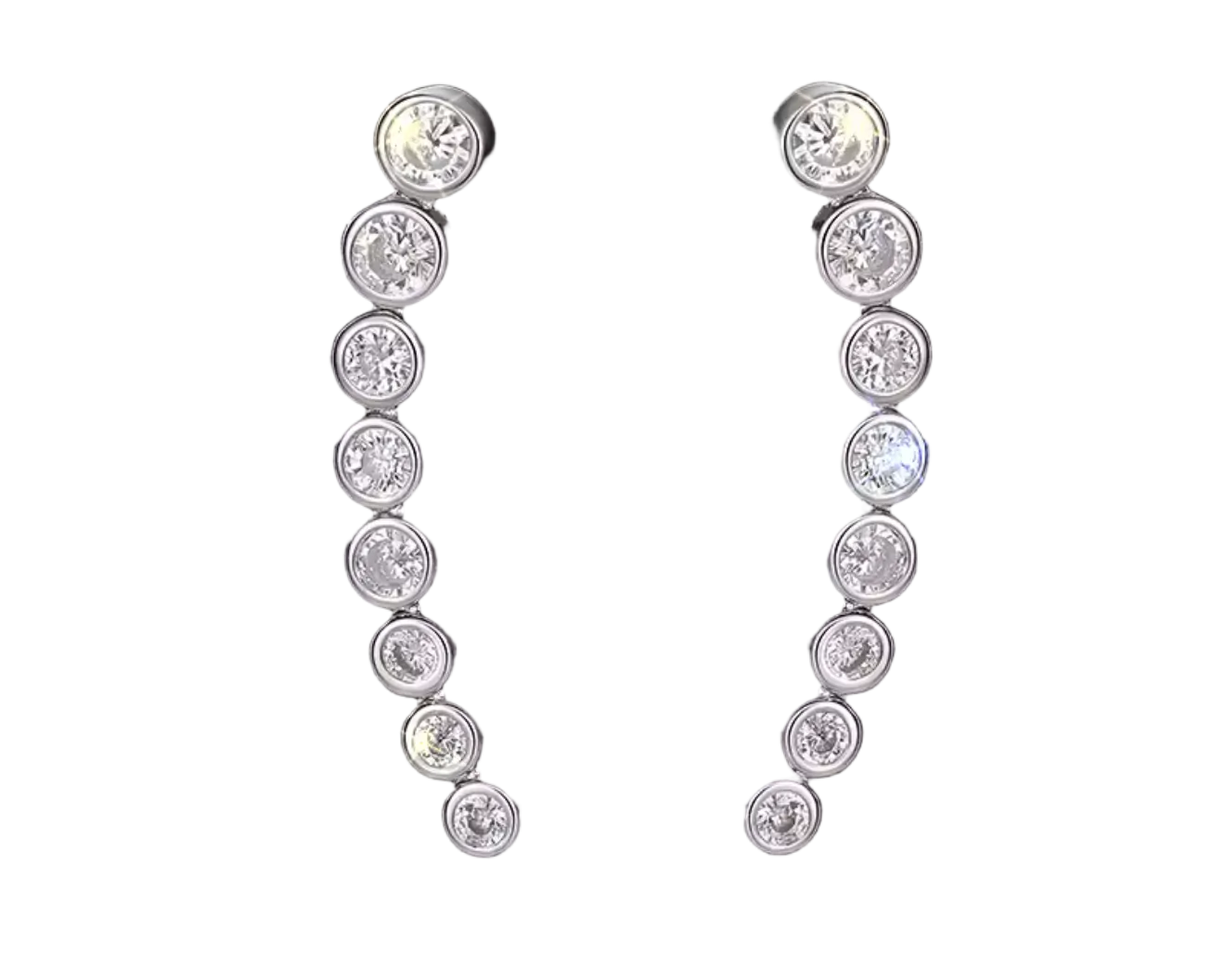 Aretes worm silver