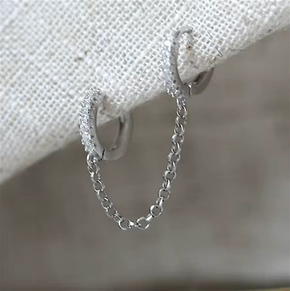 Aretes piercing solo tassel