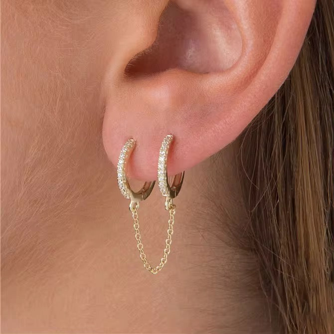 Aretes piercing solo tassel