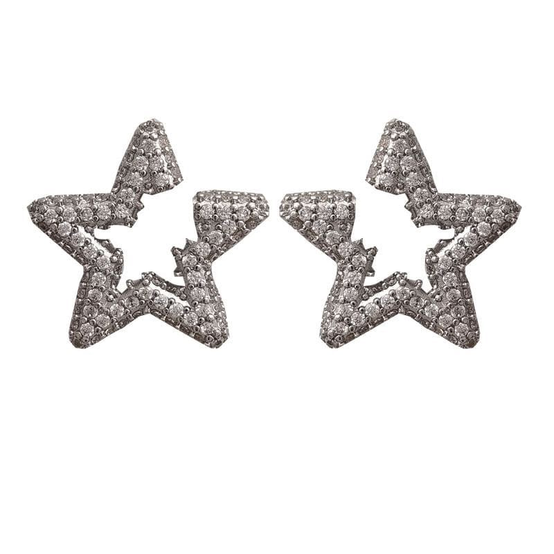 Aretes silver star